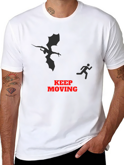 Keep Moving Dragon Graphic Tee