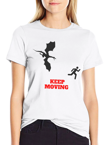 Keep Moving Dragon Graphic Tee