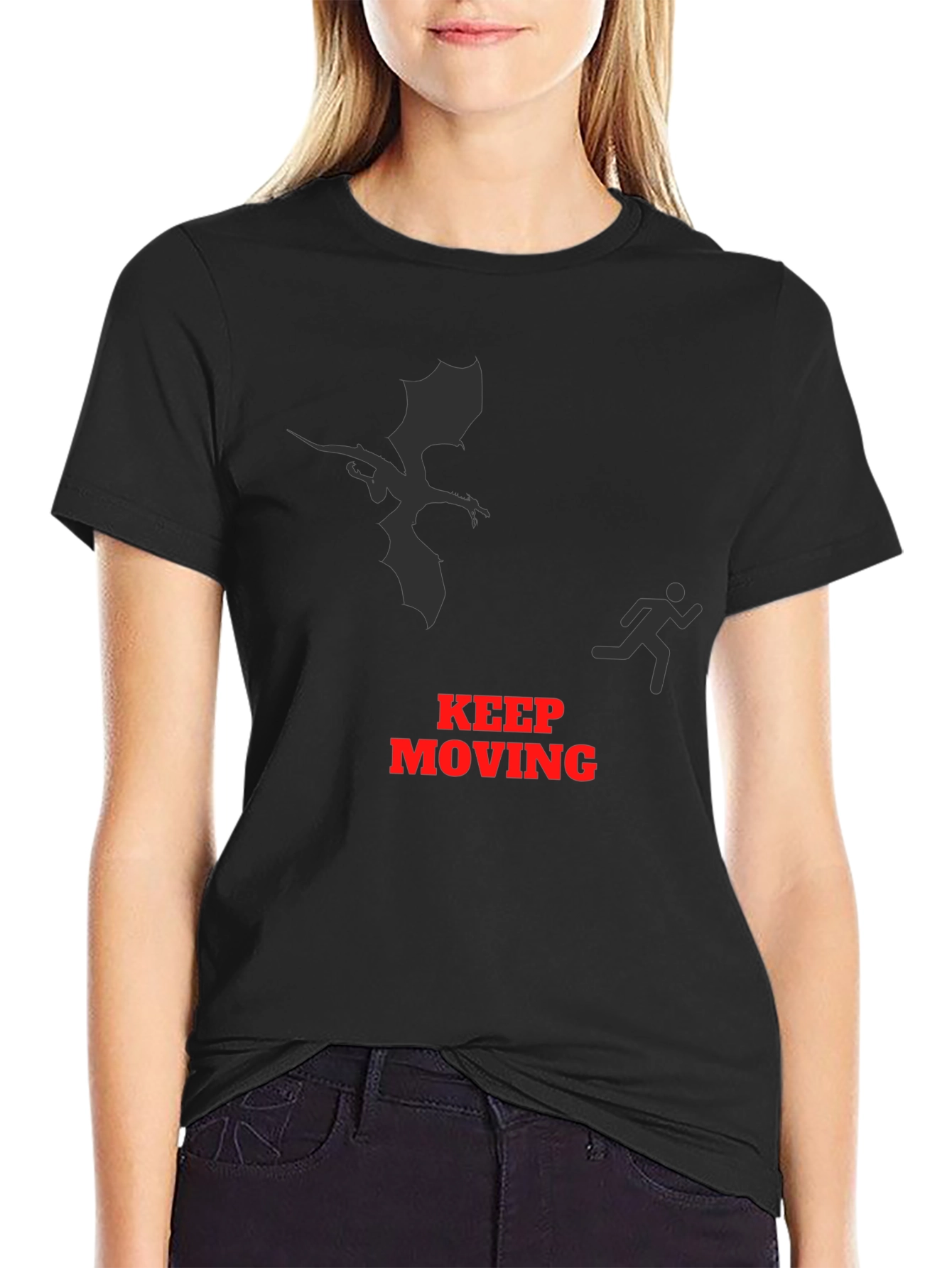 Keep Moving Dragon Graphic Tee