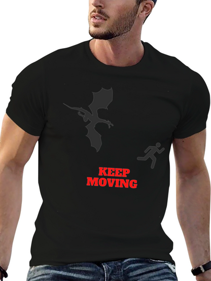 Keep Moving Dragon Graphic Tee
