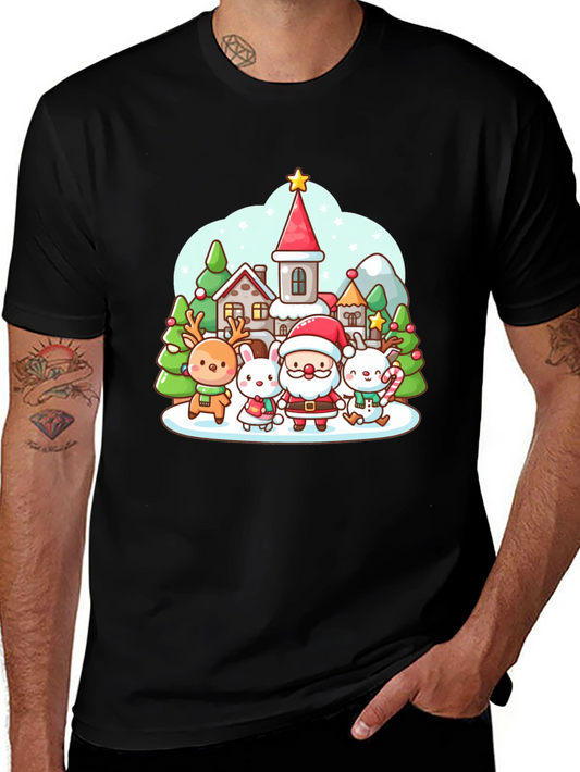 Festive Cartoon Christmas T-Shirt
