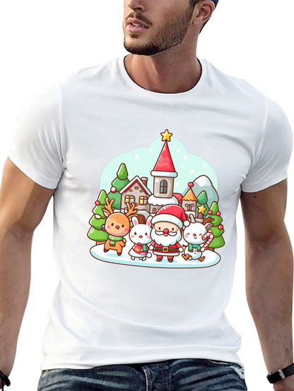 Festive Cartoon Christmas T-Shirt