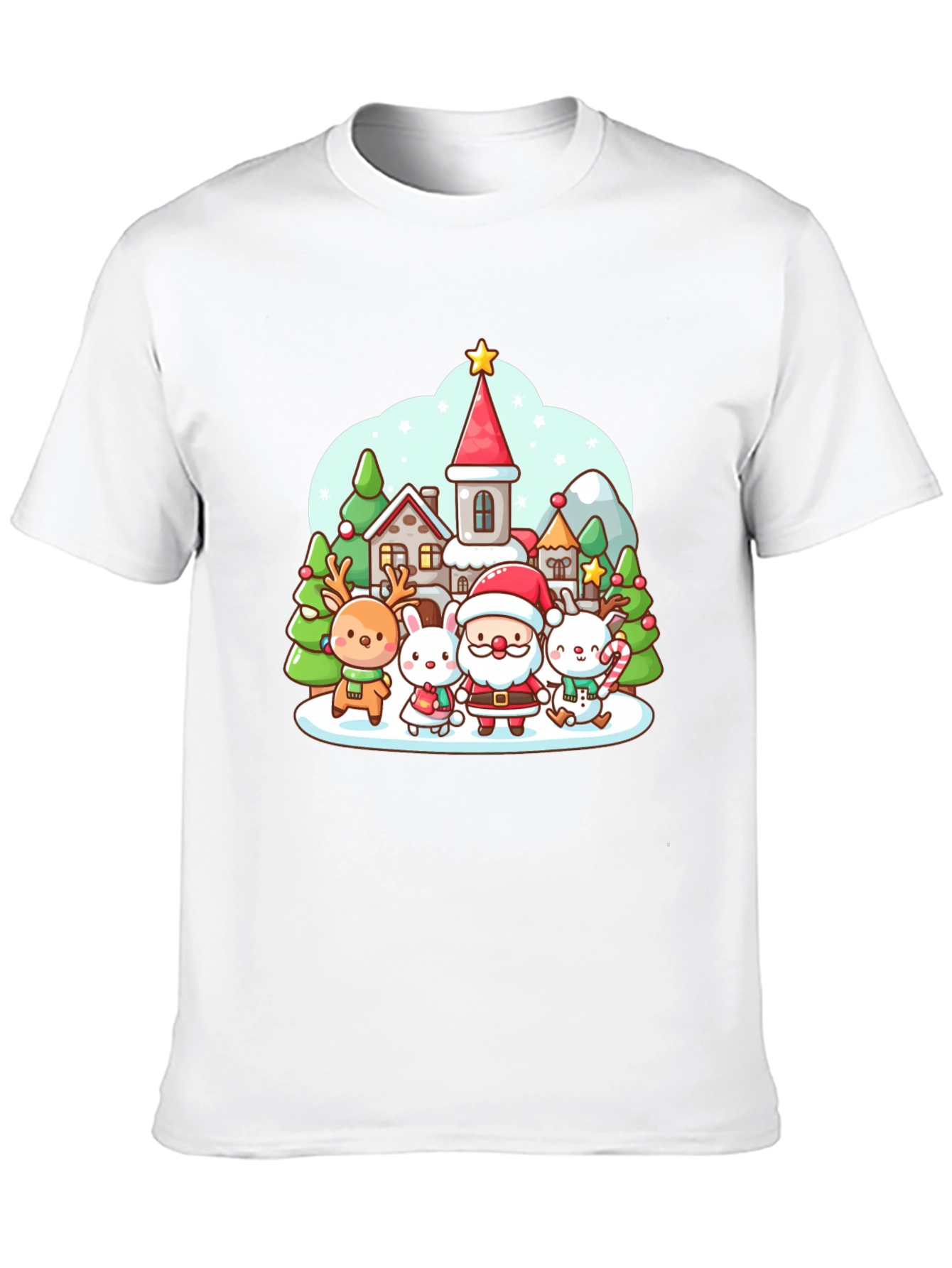 Festive Cartoon Christmas T-Shirt