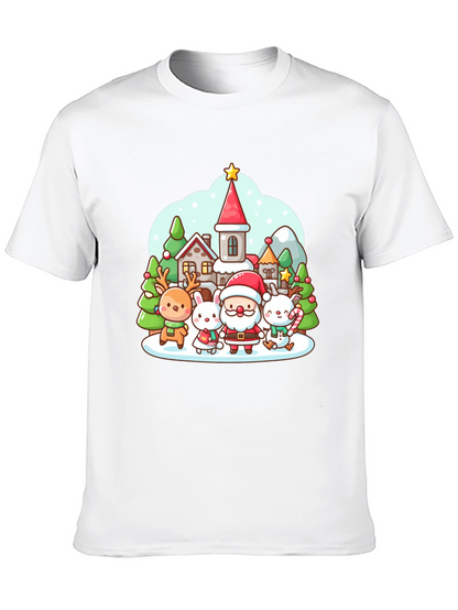 Festive Cartoon Christmas T-Shirt
