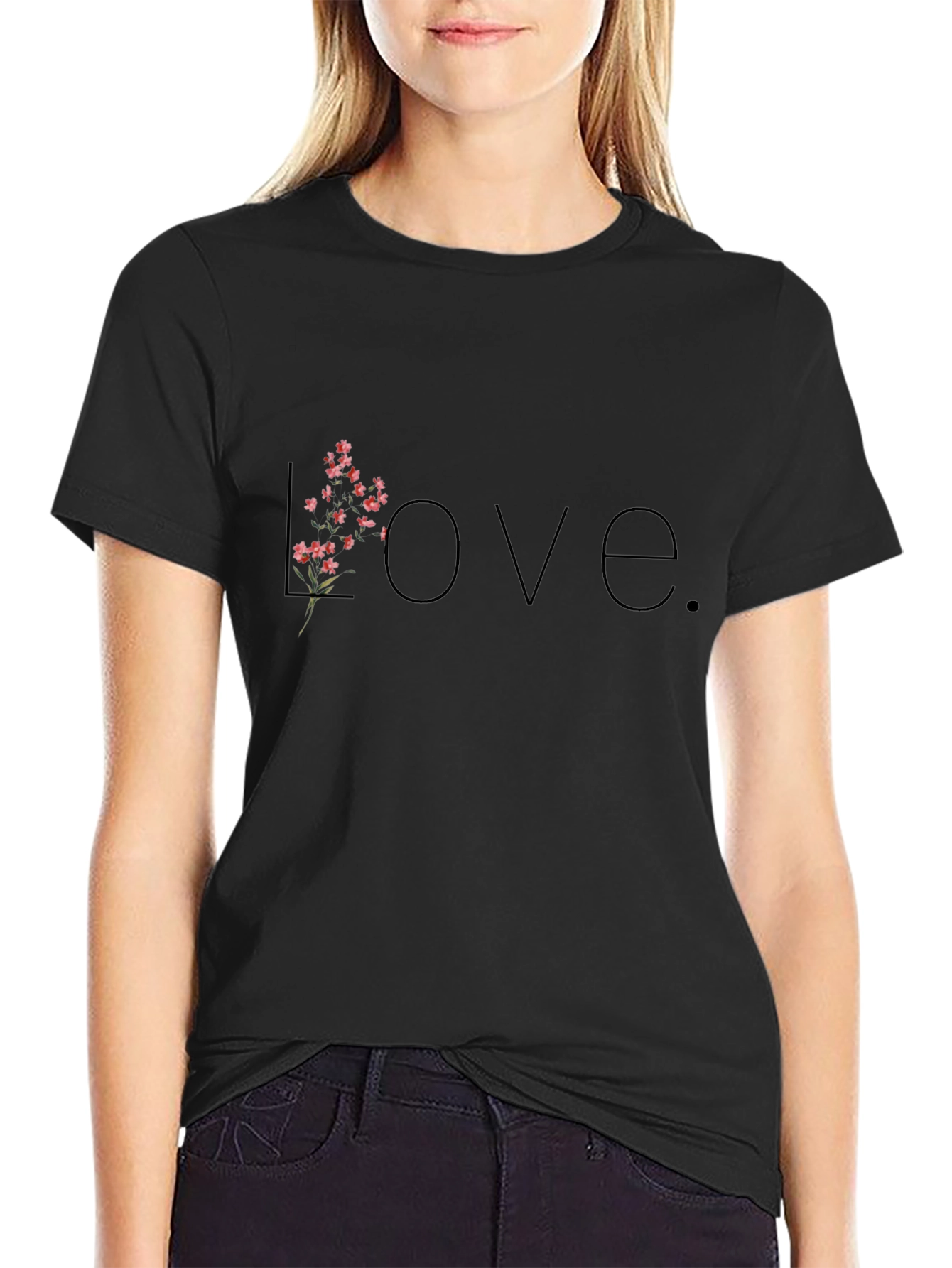 Love Flower T-Shirt - Stylish Floral Design