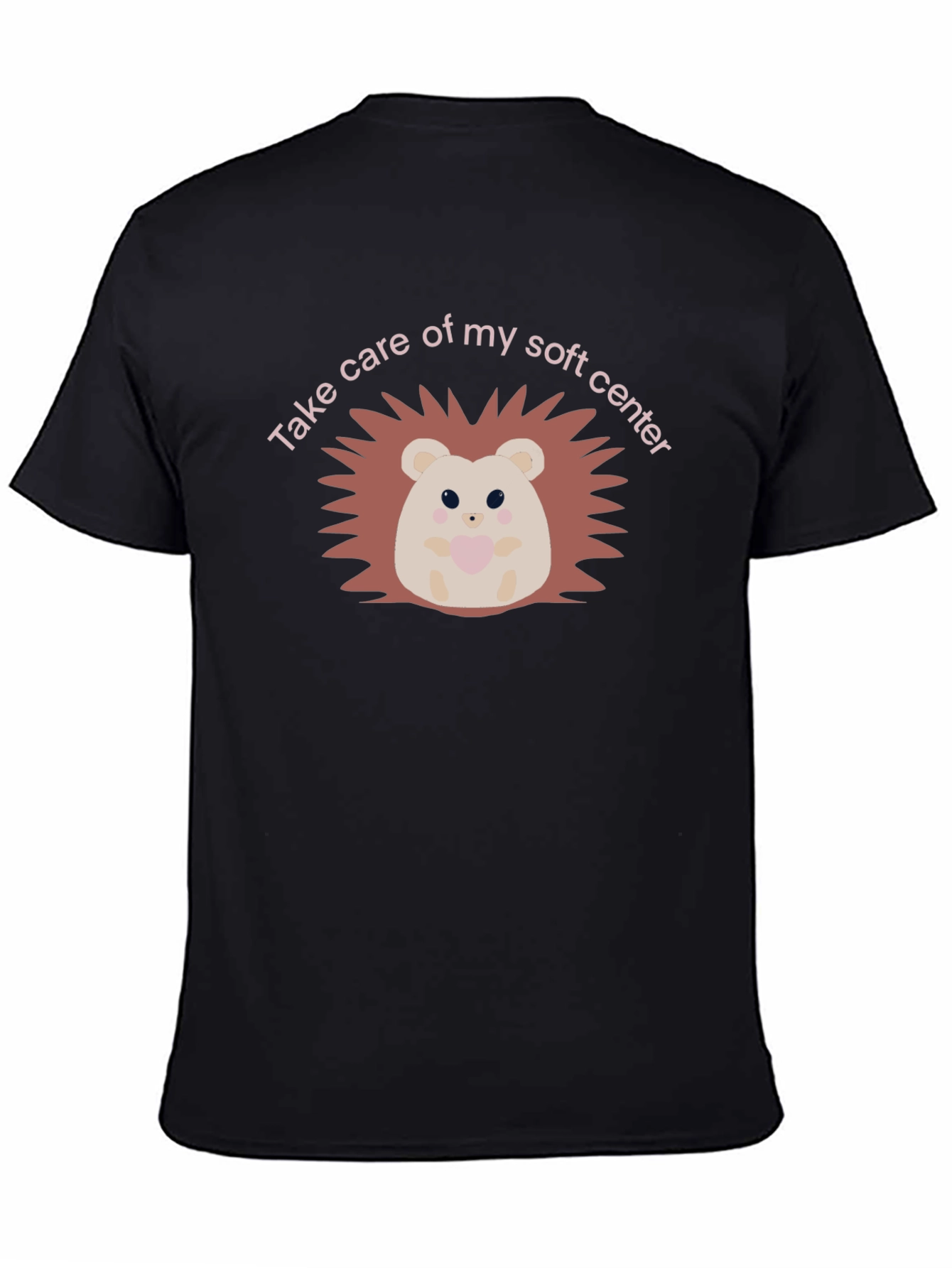 Soft Center Hedgehog Black T-Shirt