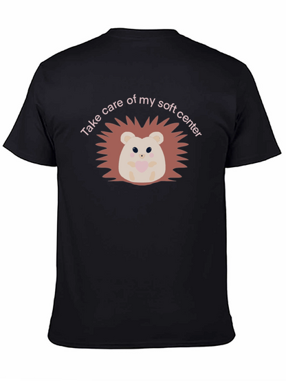 Soft Center Hedgehog Black T-Shirt