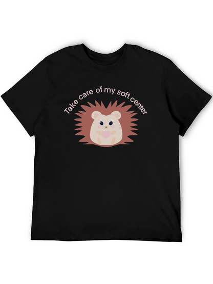 Soft Center Hedgehog Black T-Shirt
