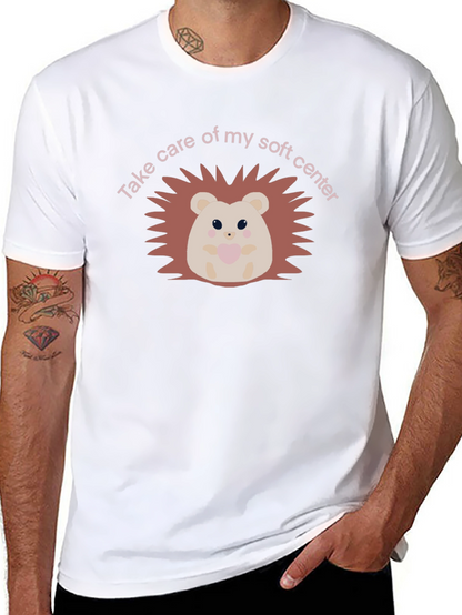 Soft Center Hedgehog Black T-Shirt