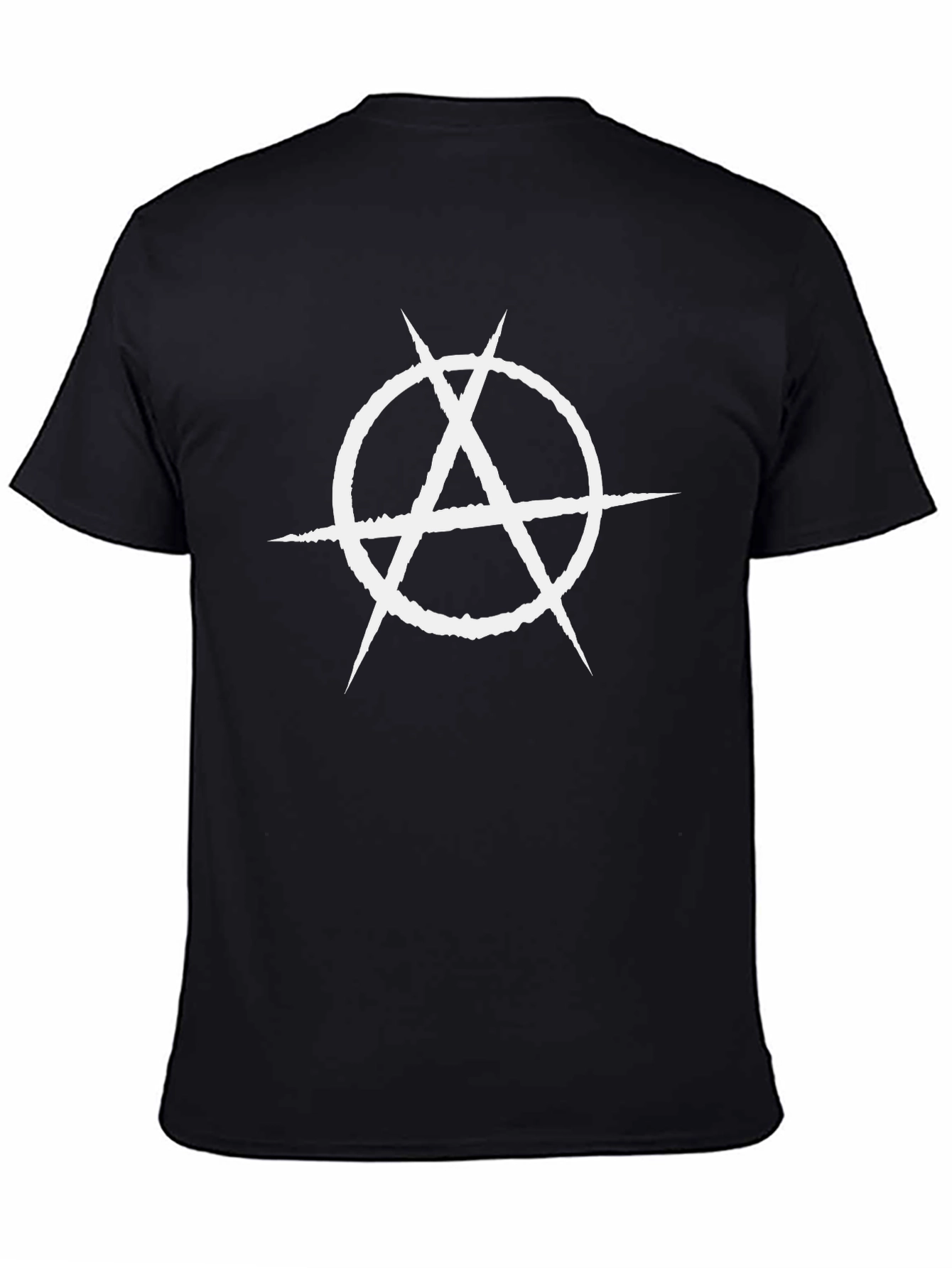 Anarchy Symbol Graphic T-Shirt - Bold Black Tee