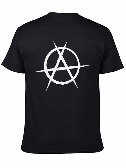 Anarchy Symbol Graphic T-Shirt - Bold Black Tee
