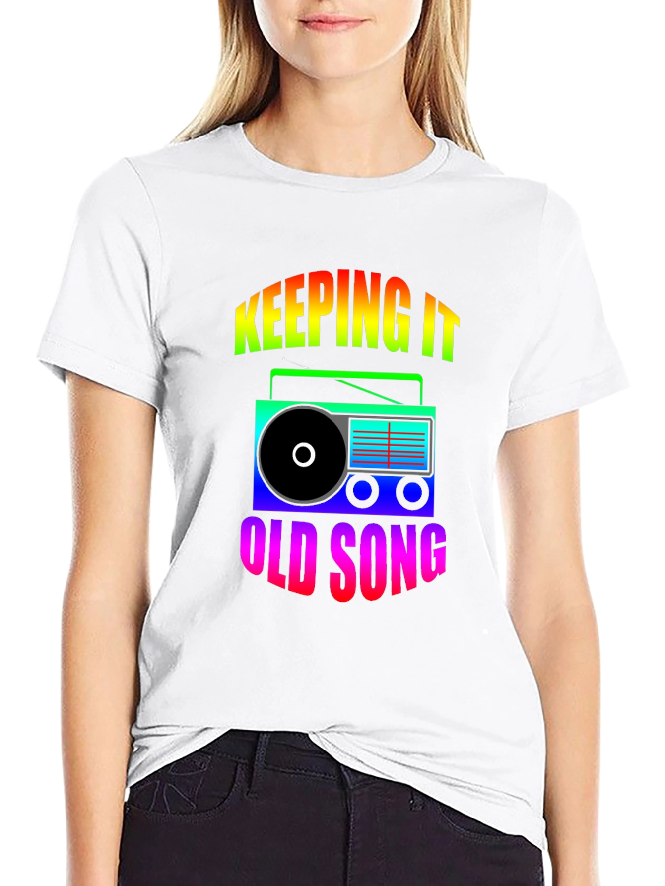 Retro Radio Graphic T-Shirt - Keeping It Old School