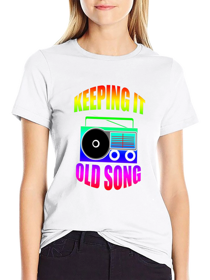 Retro Radio Graphic T-Shirt - Keeping It Old School