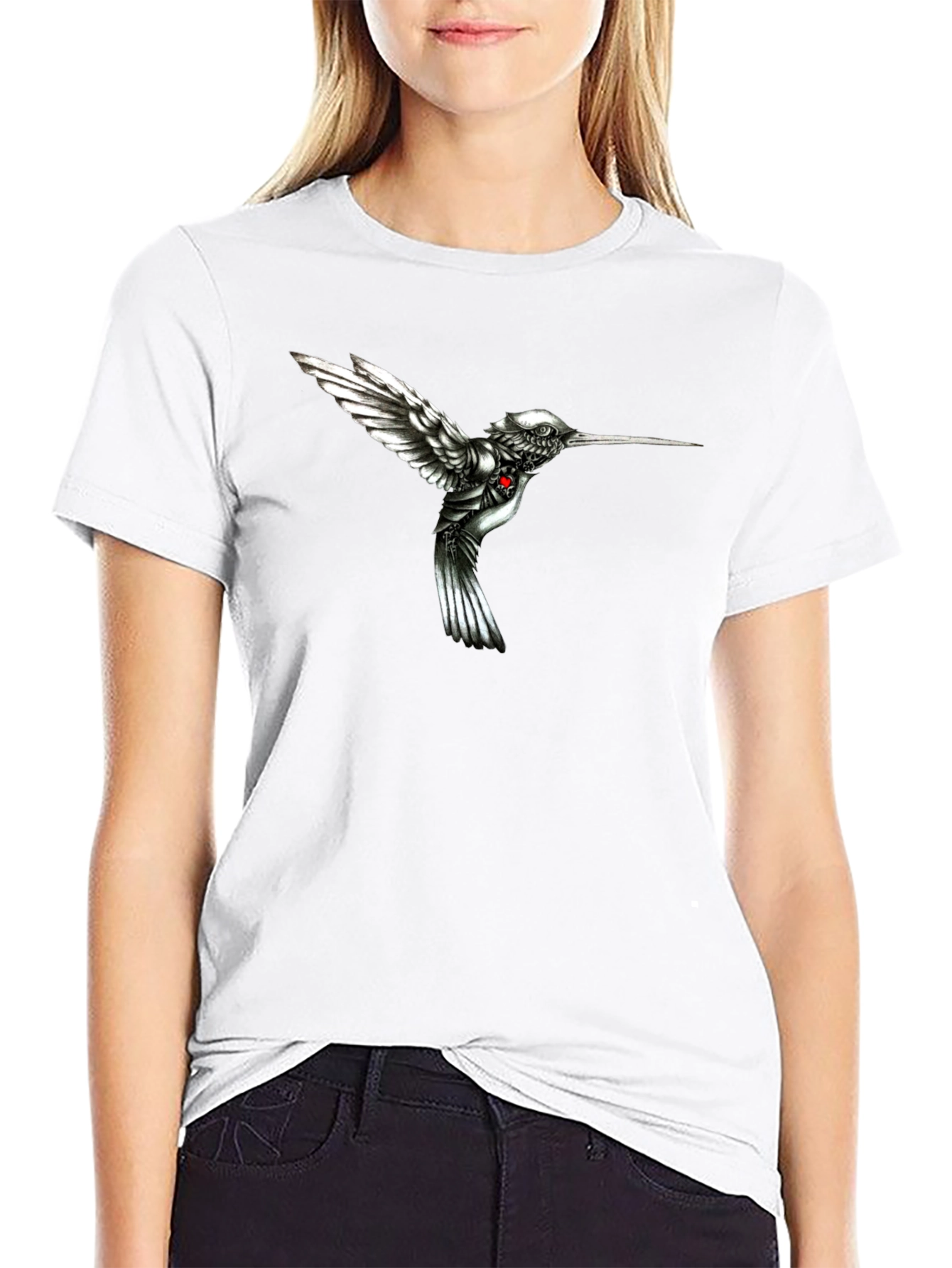 Hummingbird Graphic Tee - Unique Design