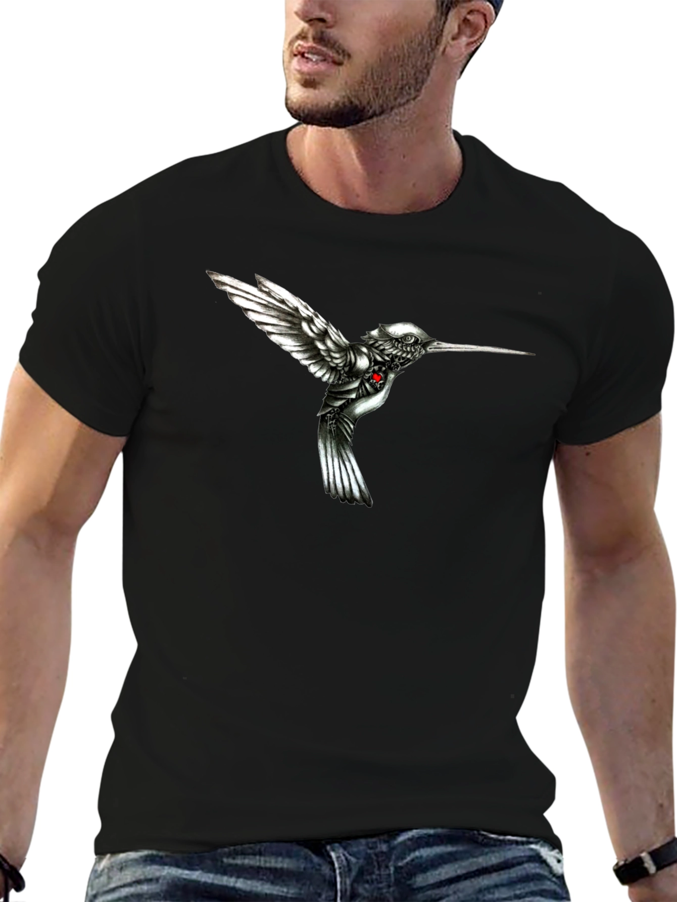 Hummingbird Graphic Tee - Unique Design