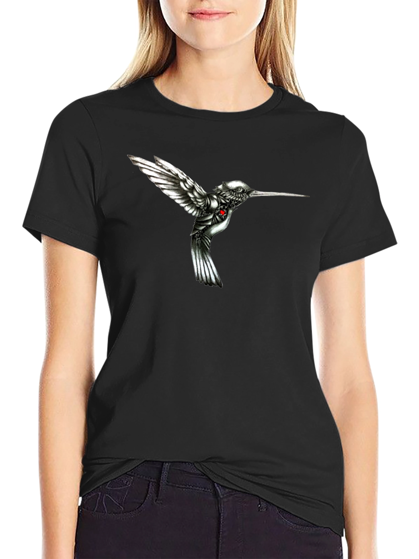 Hummingbird Graphic Tee - Unique Design