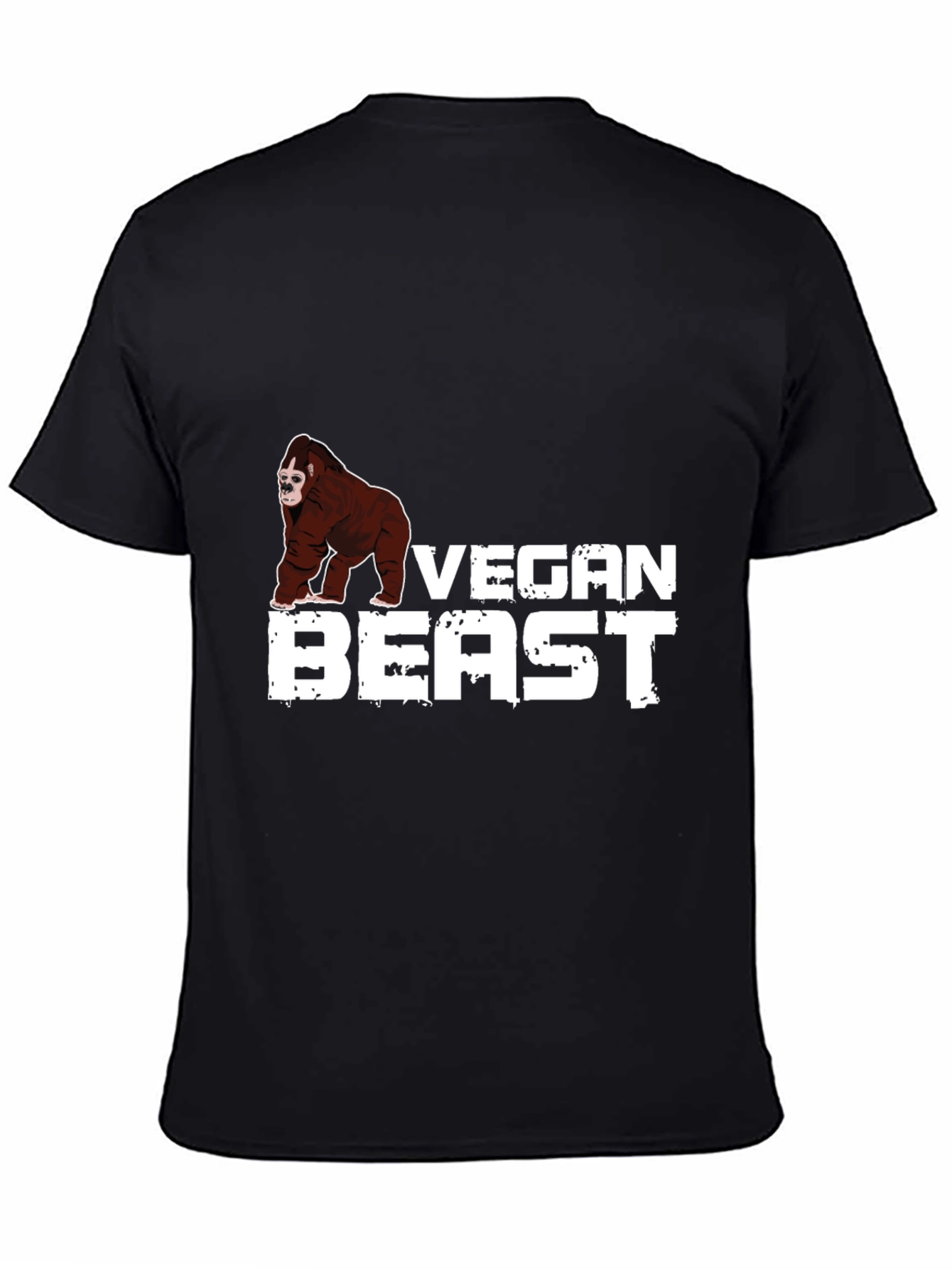 Vegan Beast Graphic Tee - Black