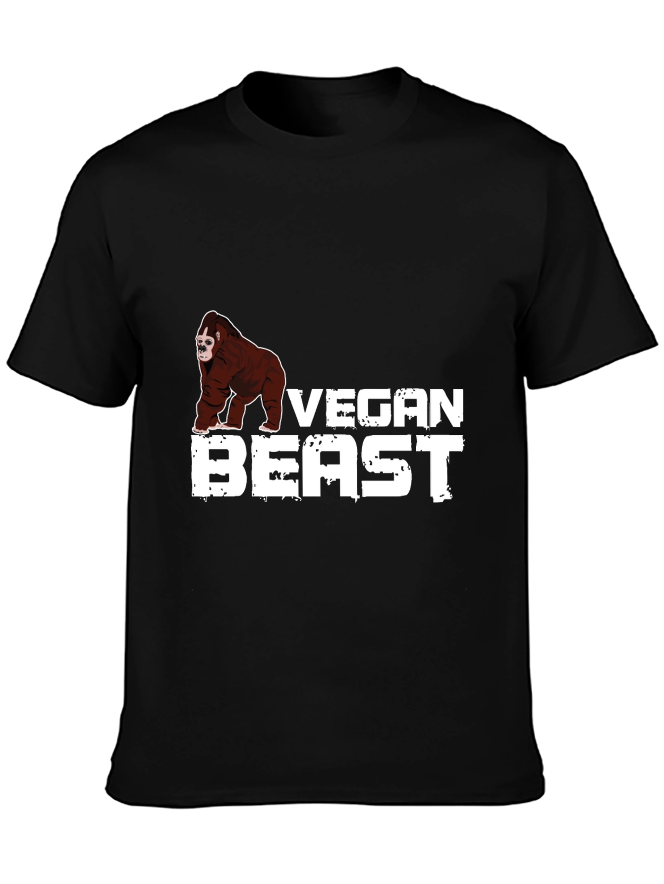 Vegan Beast Graphic Tee - Black
