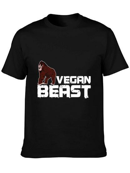 Vegan Beast Graphic Tee - Black