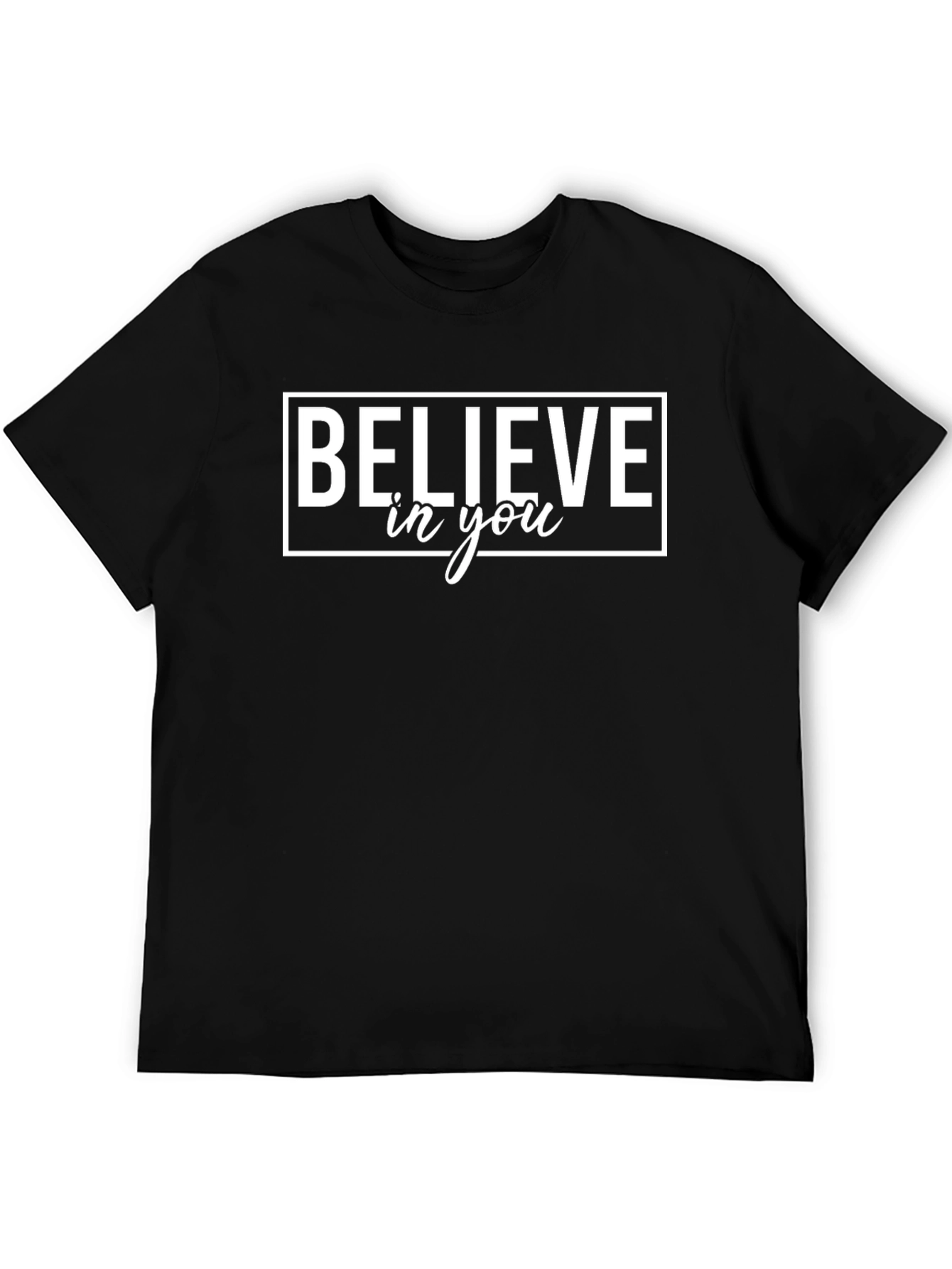 Believe in You Graphic T-Shirt - Black