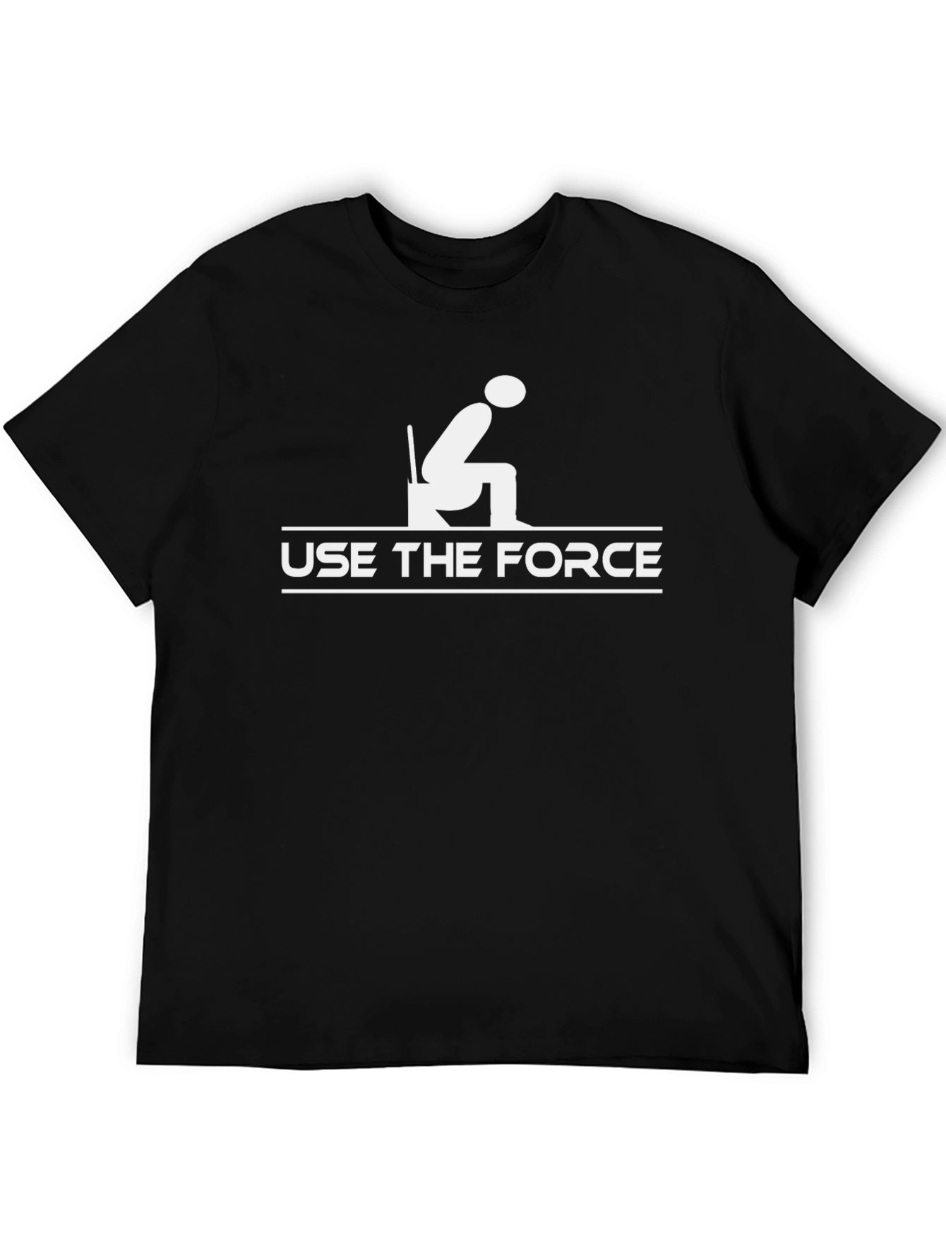 Use The Force Funny Graphic Tee
