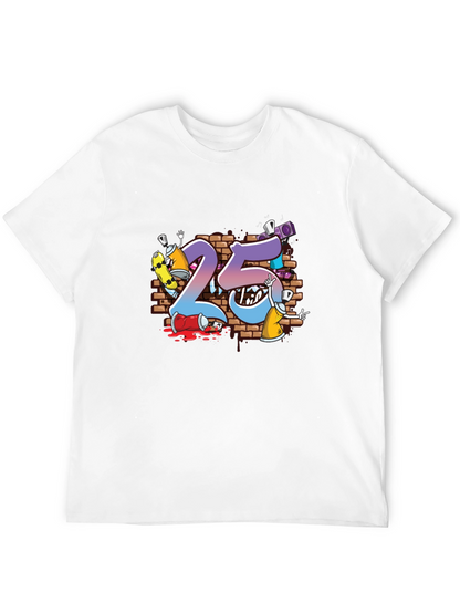 Cool Graffiti Art 25th Birthday T-Shirt