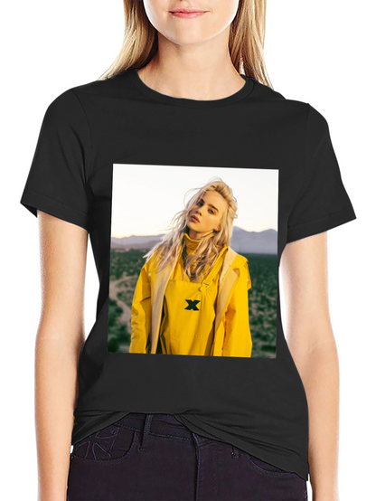 Billie Eilish Graphic Tee - Black Cotton T-Shirt