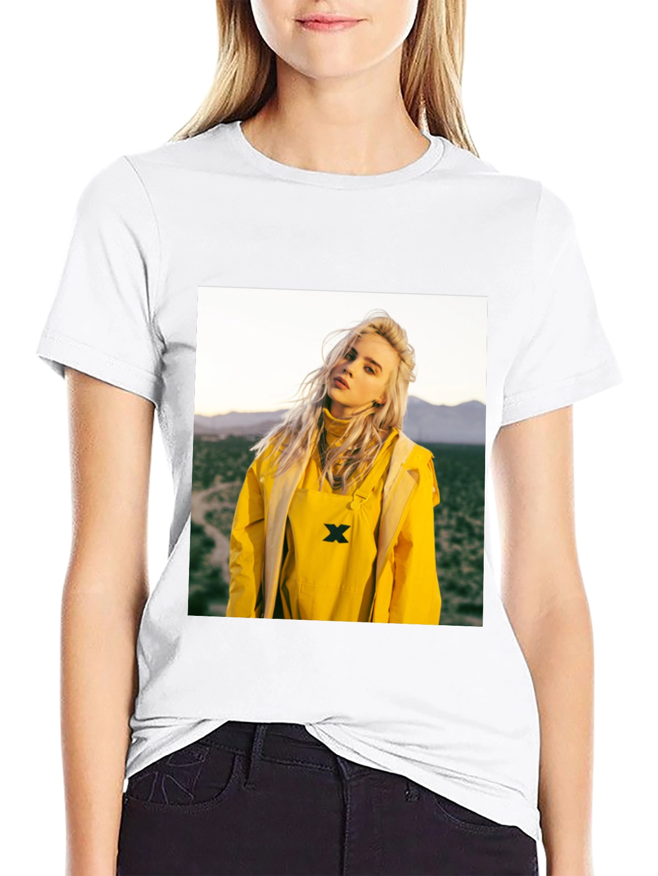 Billie Eilish Graphic Tee - Black Cotton T-Shirt
