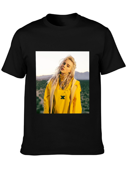 Billie Eilish Graphic Tee - Black Cotton T-Shirt