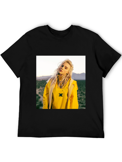 Billie Eilish Graphic Tee - Black Cotton T-Shirt