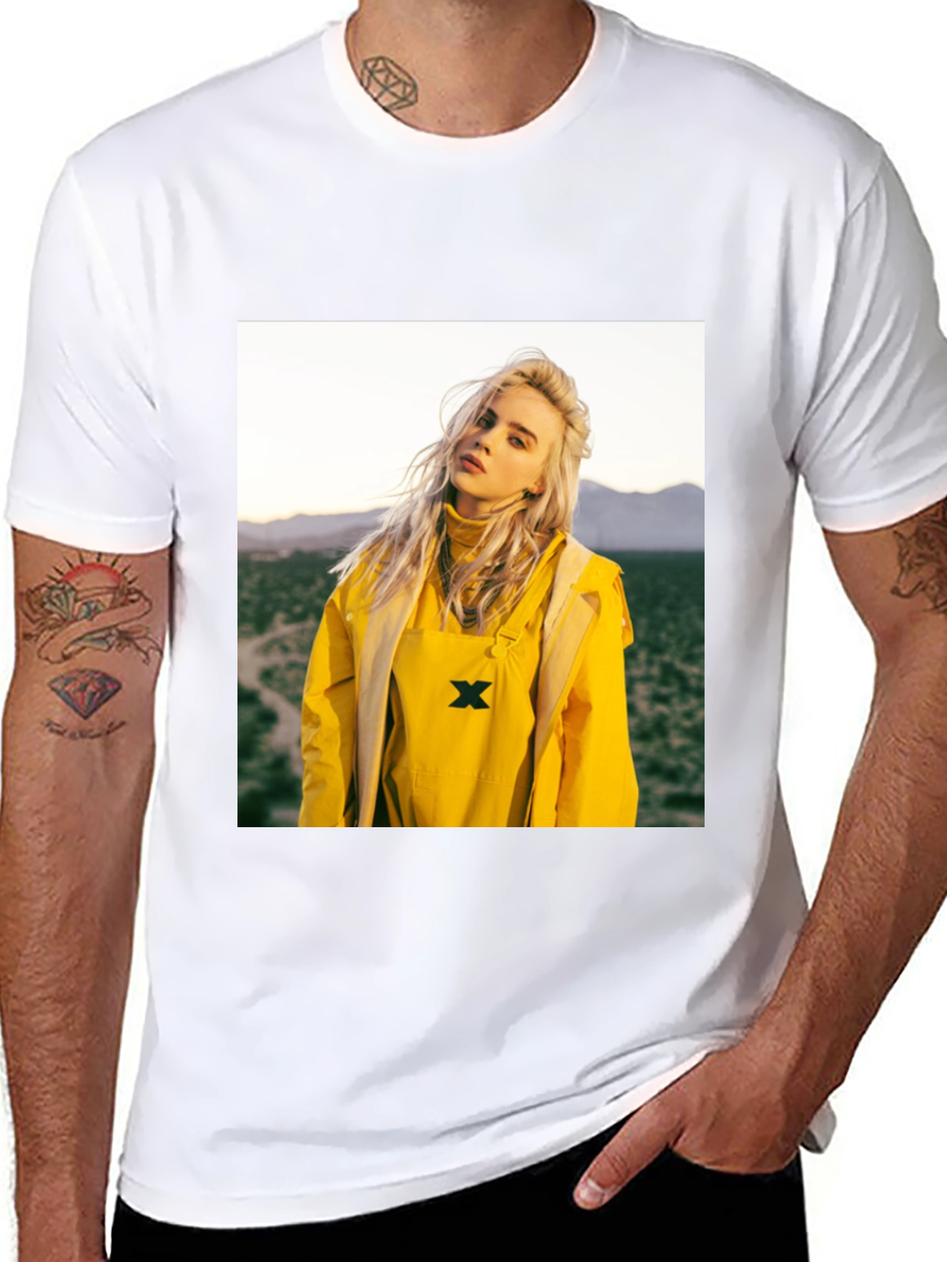 Billie Eilish Graphic Tee - Black Cotton T-Shirt