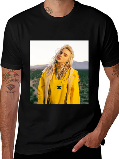 Billie Eilish Graphic Tee - Black Cotton T-Shirt