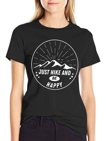 Just Hike And Be Happy Graphic Tee