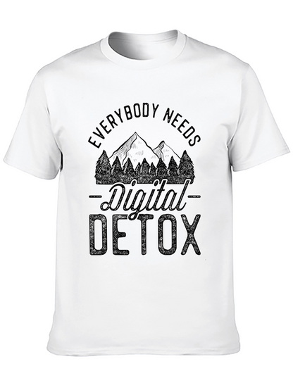 Digital Detox Black Graphic T-Shirt
