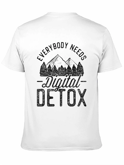 Digital Detox Black Graphic T-Shirt