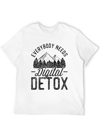 Digital Detox Black Graphic T-Shirt