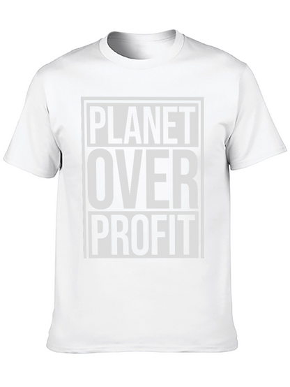 Planet Over Profit T-Shirt - Eco Friendly Tee
