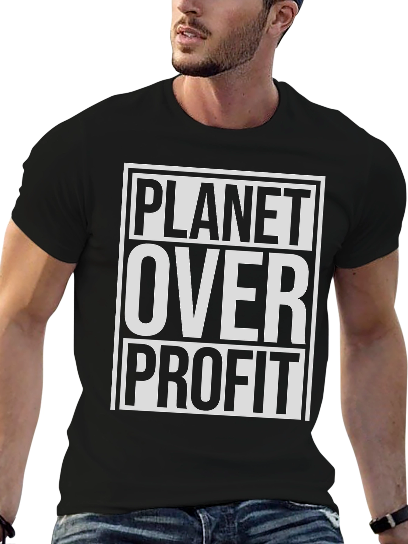 Planet Over Profit T-Shirt - Eco Friendly Tee