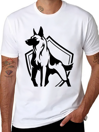 Black Dog Graphic Tee - Mens Casual Shirt