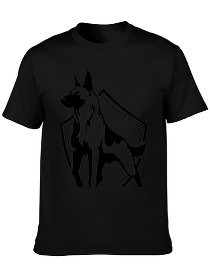 Black Dog Graphic Tee - Mens Casual Shirt