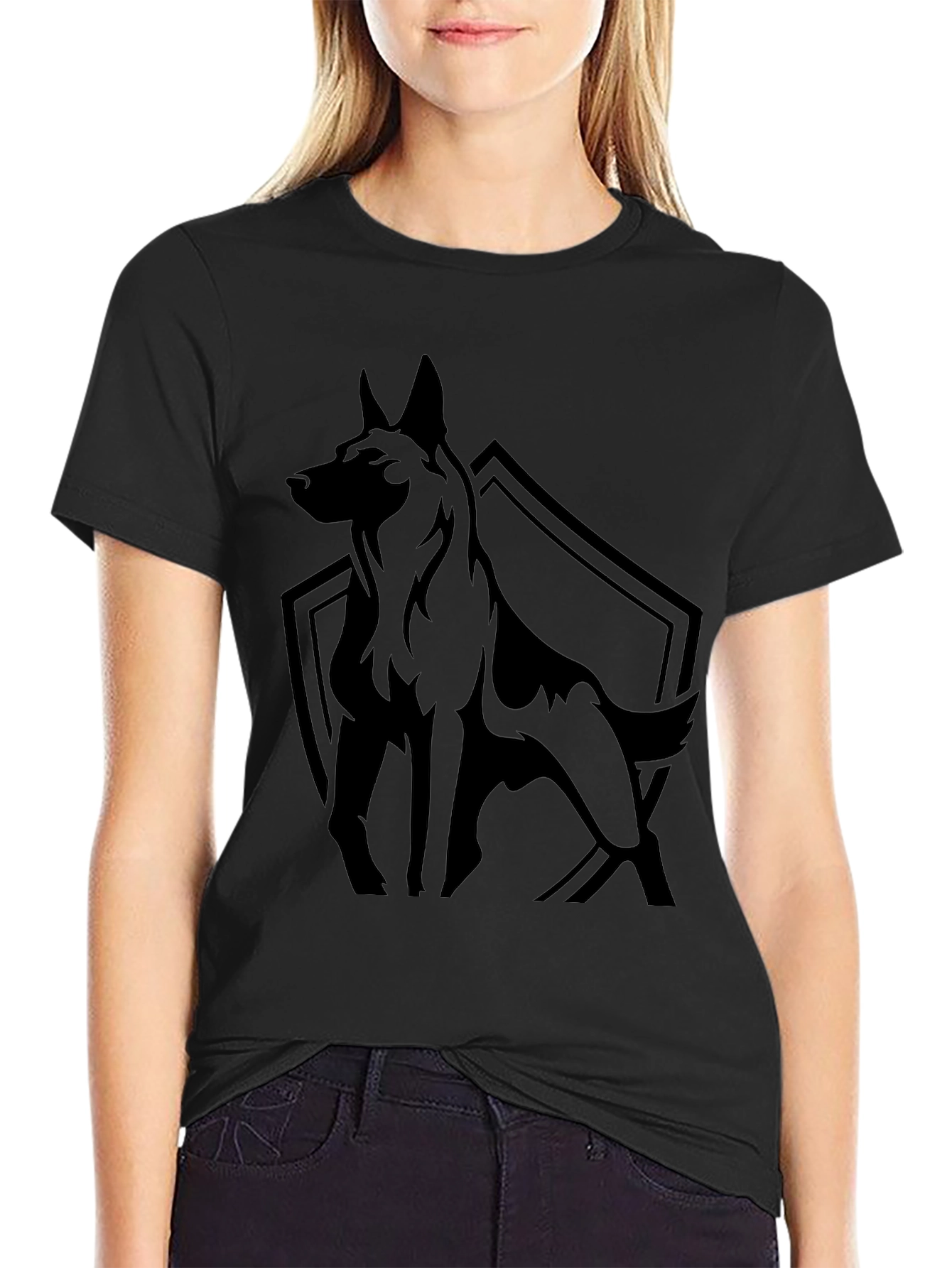 Black Dog Graphic Tee - Mens Casual Shirt