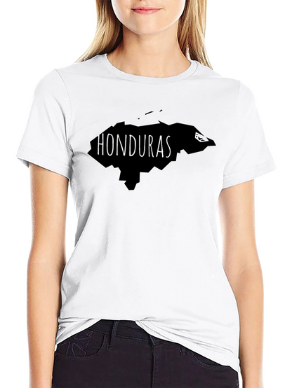 Honduras Map T-Shirt - Black Cotton Tee