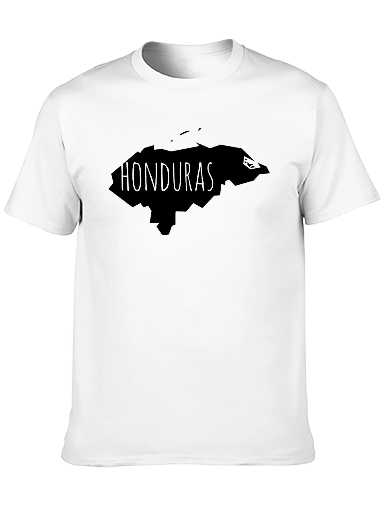 Honduras Map T-Shirt - Black Cotton Tee