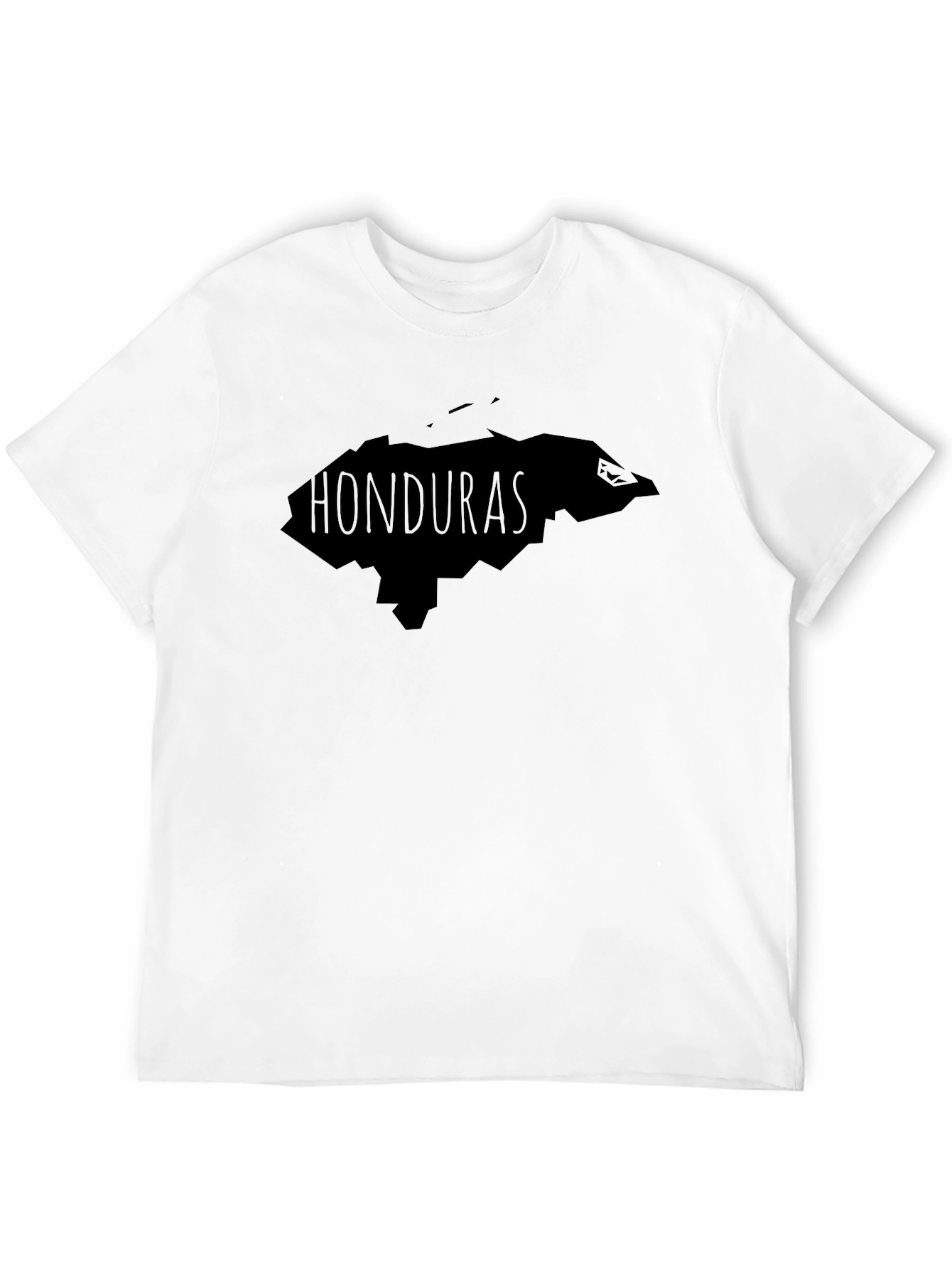 Honduras Map T-Shirt - Black Cotton Tee