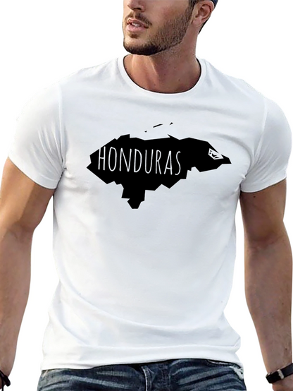 Honduras Map T-Shirt - Black Cotton Tee