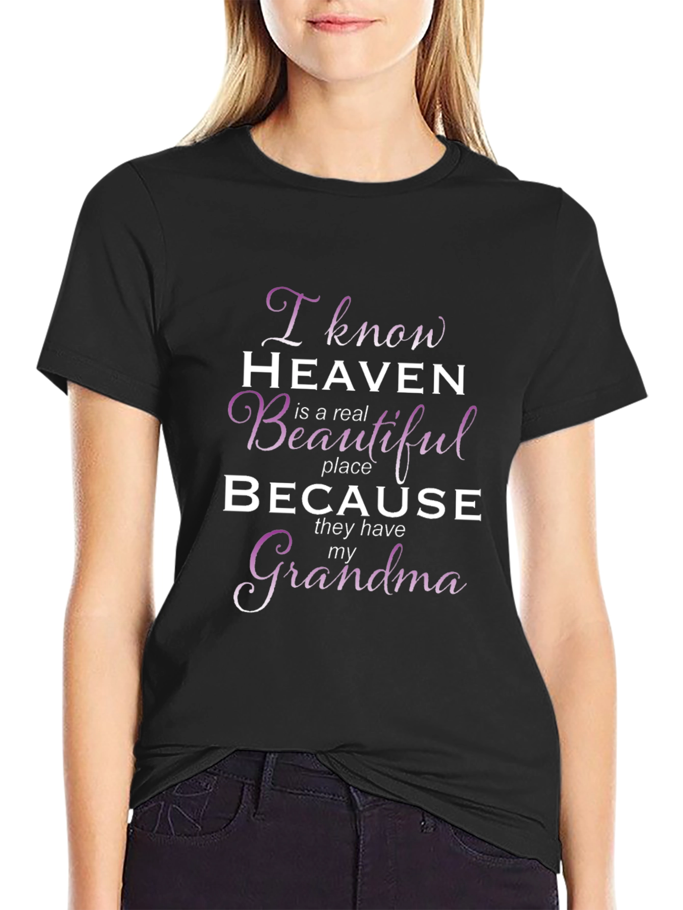 Grandma in Heaven T-Shirt - Memorial Apparel