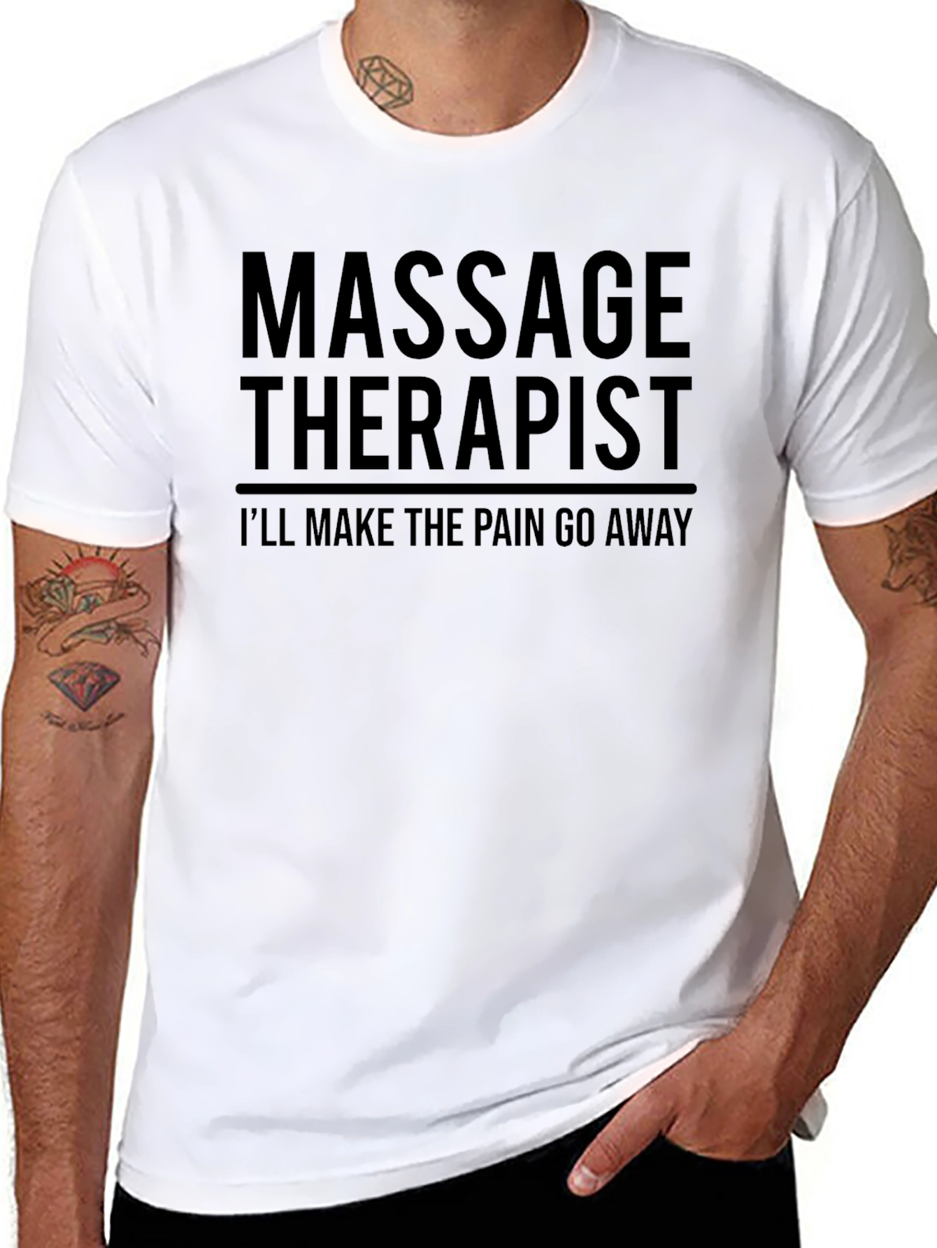 Massage Therapist Pain Relief Graphic Tee
