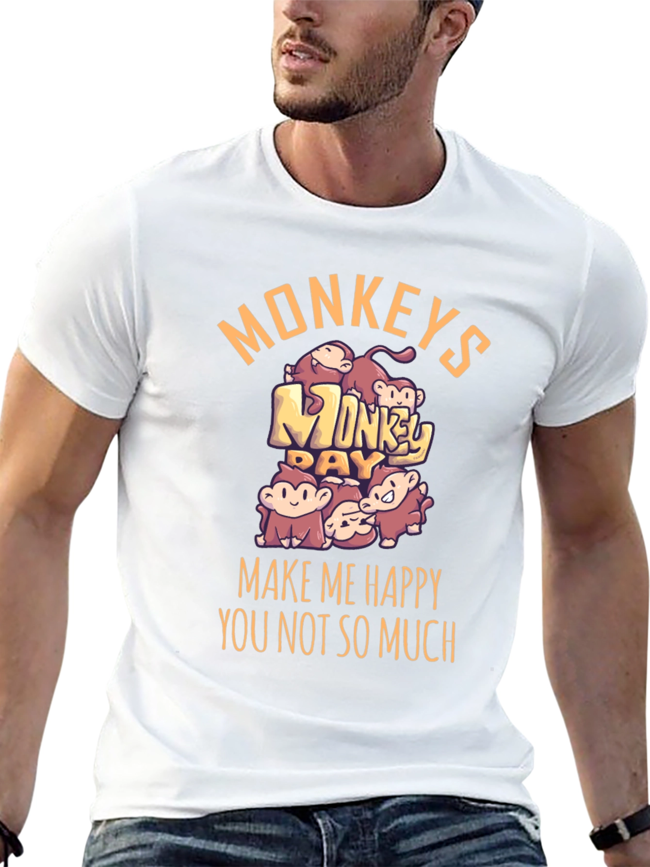 Monkey Day Graphic Tee - Make Me Happy