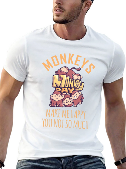 Monkey Day Graphic Tee - Make Me Happy