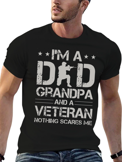 Im a Dad Grandpa Veteran T-Shirt